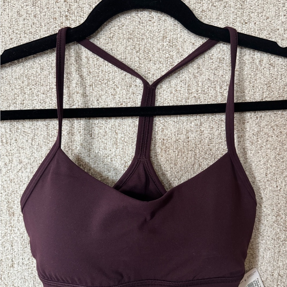 lululemon athletica Deep Plum Strappy Sports Bra
